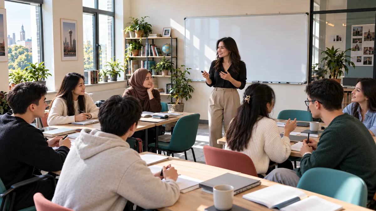 A lesson at a training centre